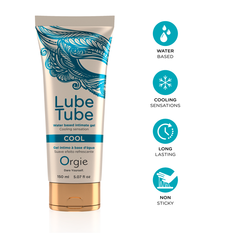 Смазка на водной основе охлаждающая Orgie Lube Tube Cool, 150 мл