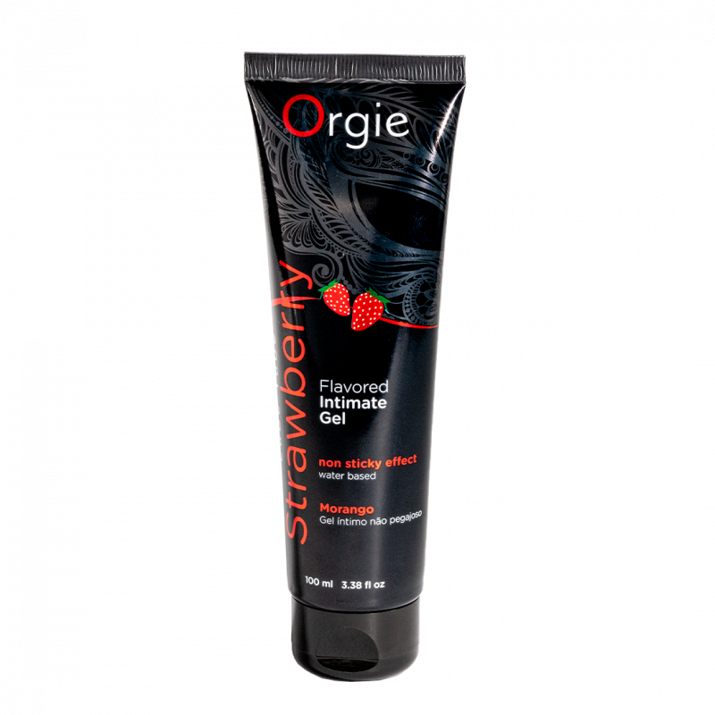 Смазка на водной основе со вкусом клубники Orgie Lube Tube Strawberry, 100 мл