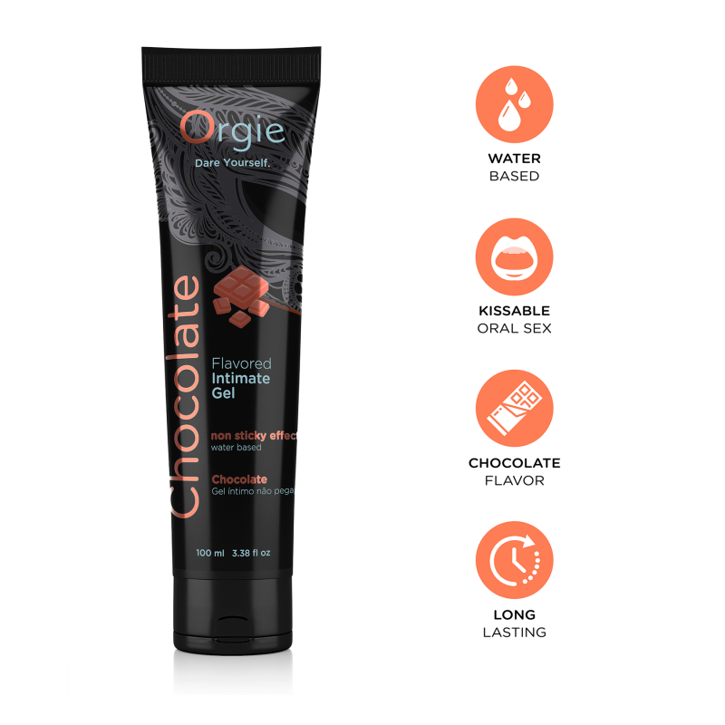 Смазка на водной основе со вкусом шоколада Orgie Lube Tube Chocolate, 100 мл