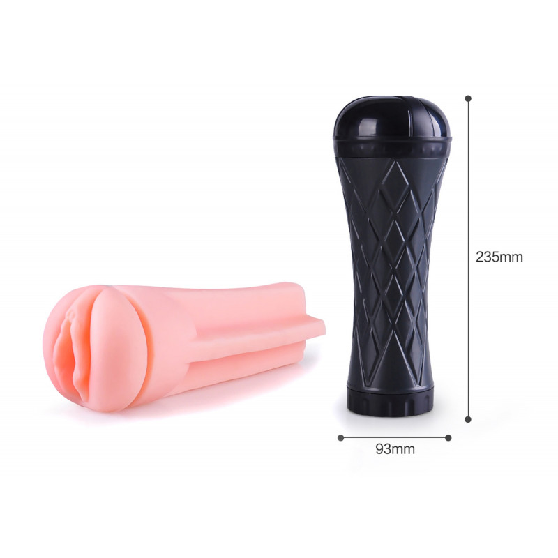 Мастурбатор с вибрацией из кибер кожи Vibrating Vagina cyber skin