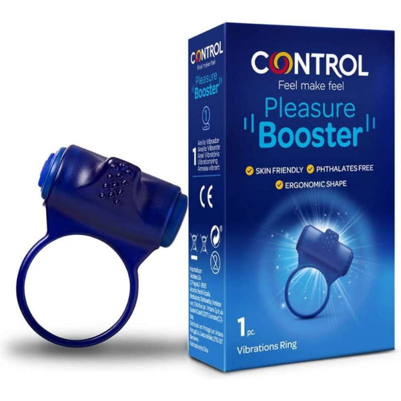 Эрекционное кольцо с вибрацией  Control Pleasure Booster