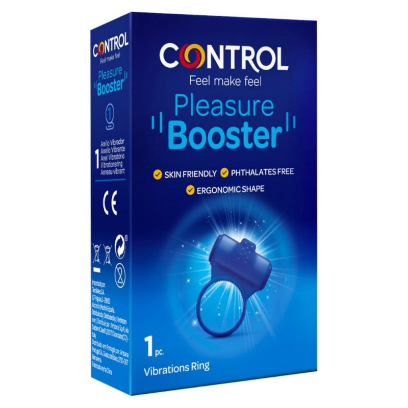 Эрекционное кольцо с вибрацией  Control Pleasure Booster