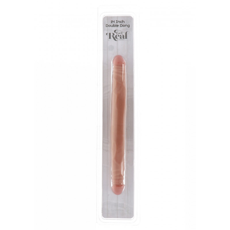Фаллоимитатор двухсторонний ToyJoy Double Dong Light skin tone, 35 см