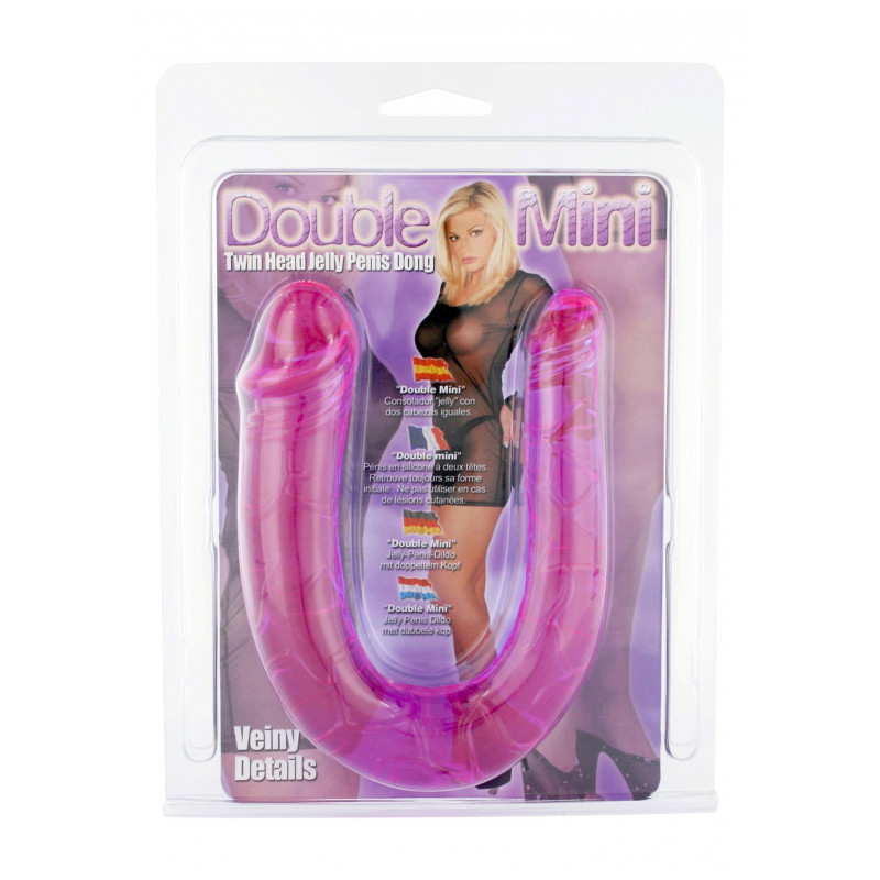 Фаллоимитатор двухсторонний You Us Mini Double Dong Purple
