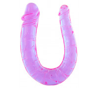 Фаллоимитатор двухсторонний You Us Mini Double Dong Purple
