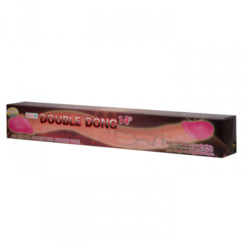 Двухсторонний фаллоимитатор DOUBLE DONG, 35 см