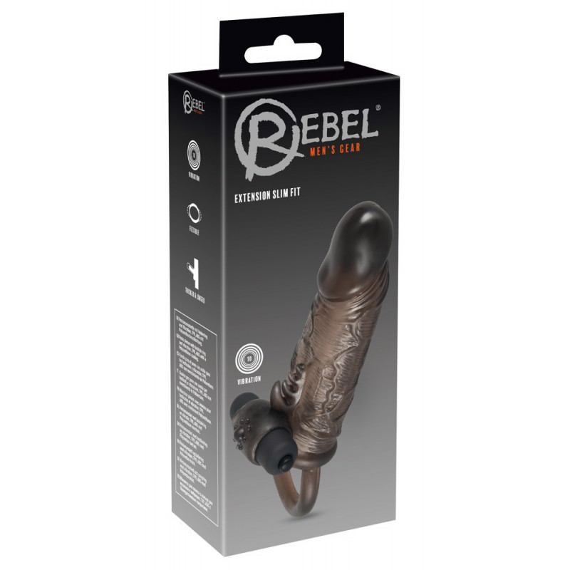 Вибро-насадка на пенис Rebel Extension Slim Fit