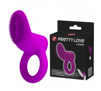 Эрекционное кольцо с вибрацией COBRA Violet vibration