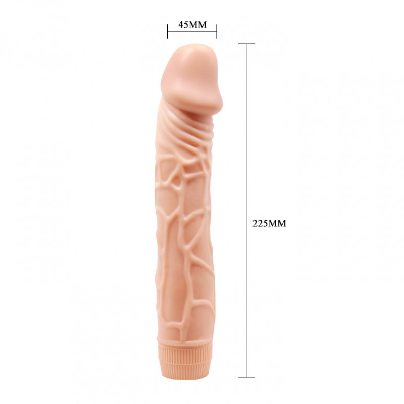 Реалистичный вибратор BOB Vibrating Sofy Skin, 22,5 см