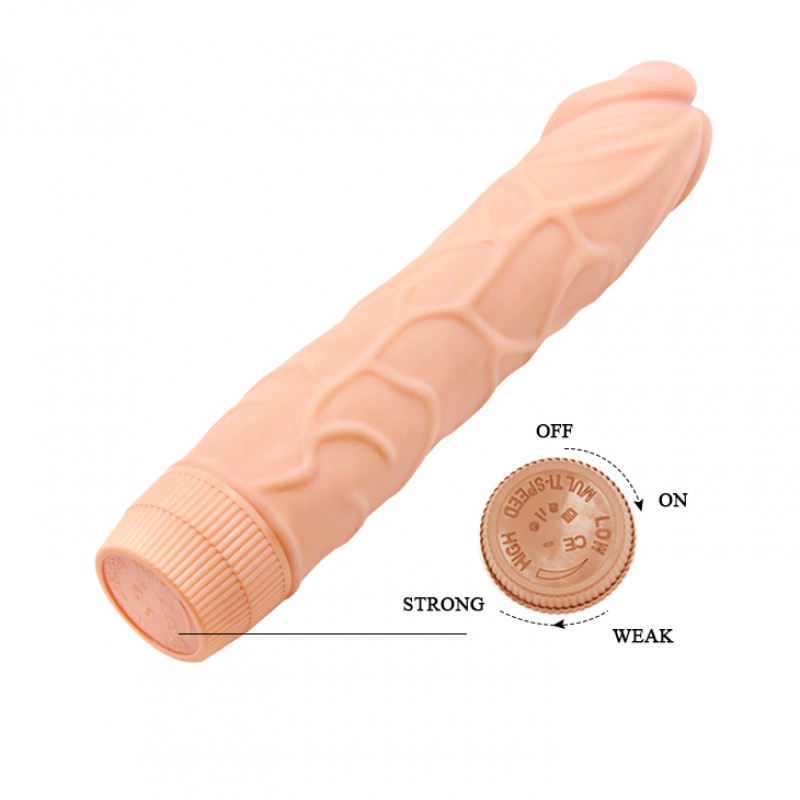 Реалистичный вибратор BOB Vibrating Sofy Skin, 22,5 см