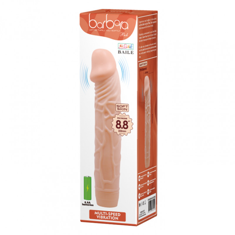 Реалистичный вибратор BOB Vibrating Sofy Skin, 22,5 см