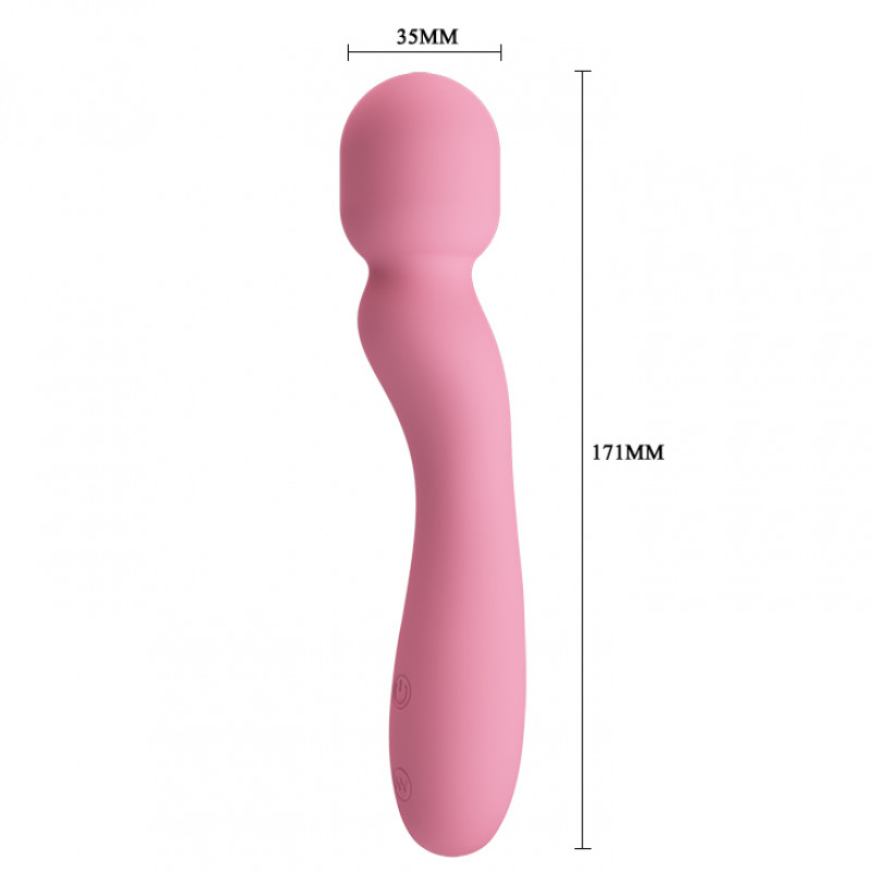 Вибромассажер 30 режимов вибраций GLADYS Pink, USB 30 function