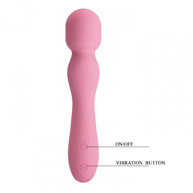 Вибромассажер 30 режимов вибраций GLADYS Pink, USB 30 function