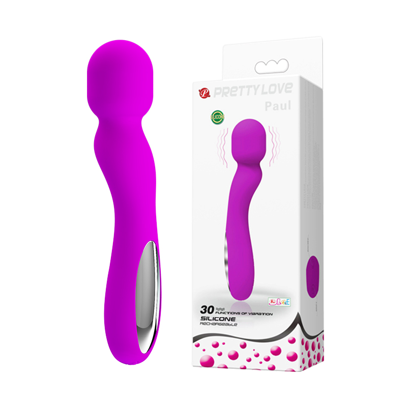 Вибромассажер 30 режимов вибраций PAUL Purple, USB 30 function