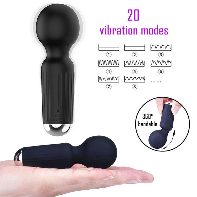Вибромассажер мини Rechargeable Mini Masager USB 20 Functions