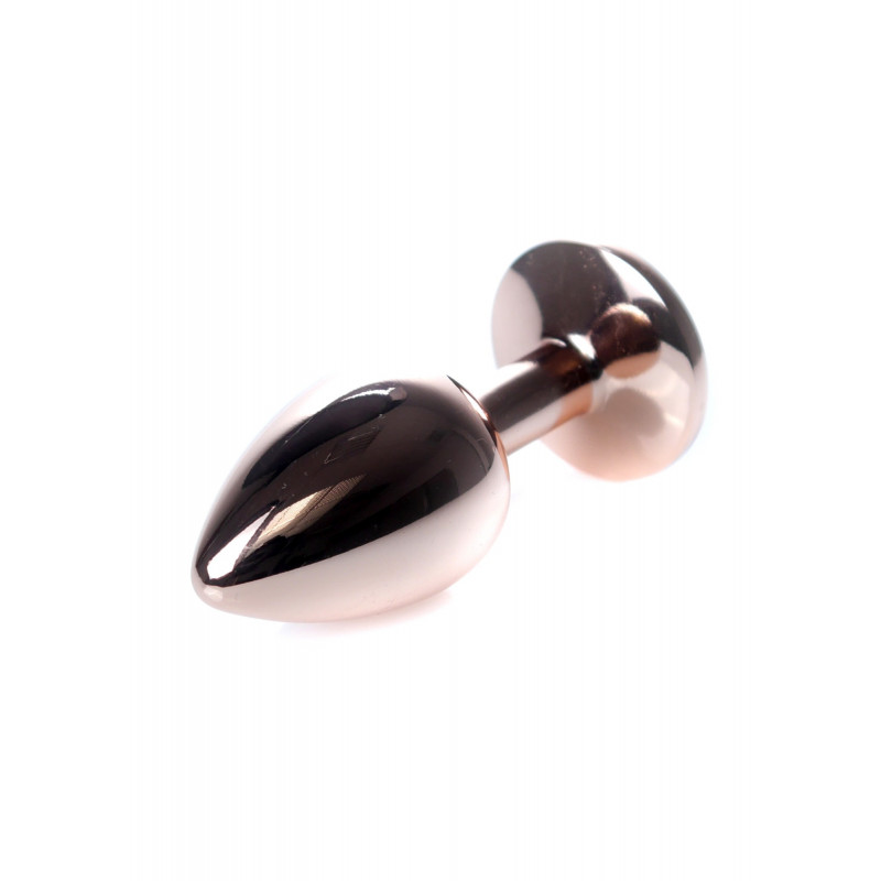 Анальная пробка металлическая Jewellery Red Gold PLUG - Pink
