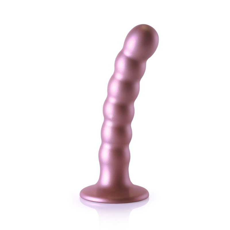 Фаллоимитатор c шариками Ouch Smooth Silicone G-Spot Dildo, 13 см