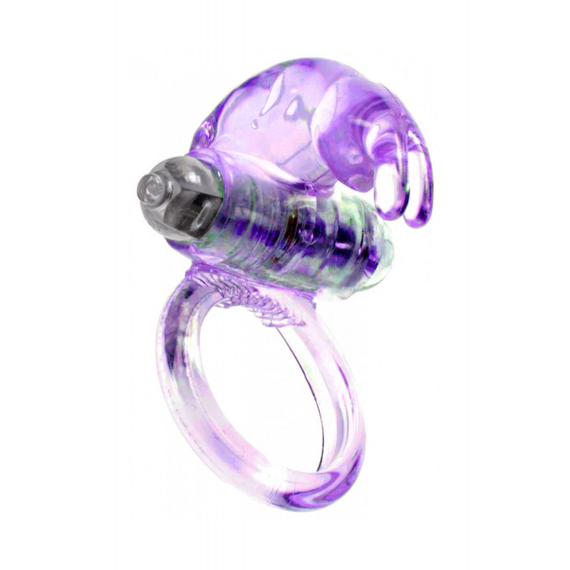 Эрекционное кольцо с вибрацией кролик Rabbit Vibro CockRing Purple