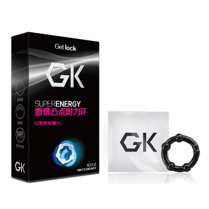 Упаковка эрекционных колец Get Lock Beaded Cock Rings, 10 шт
