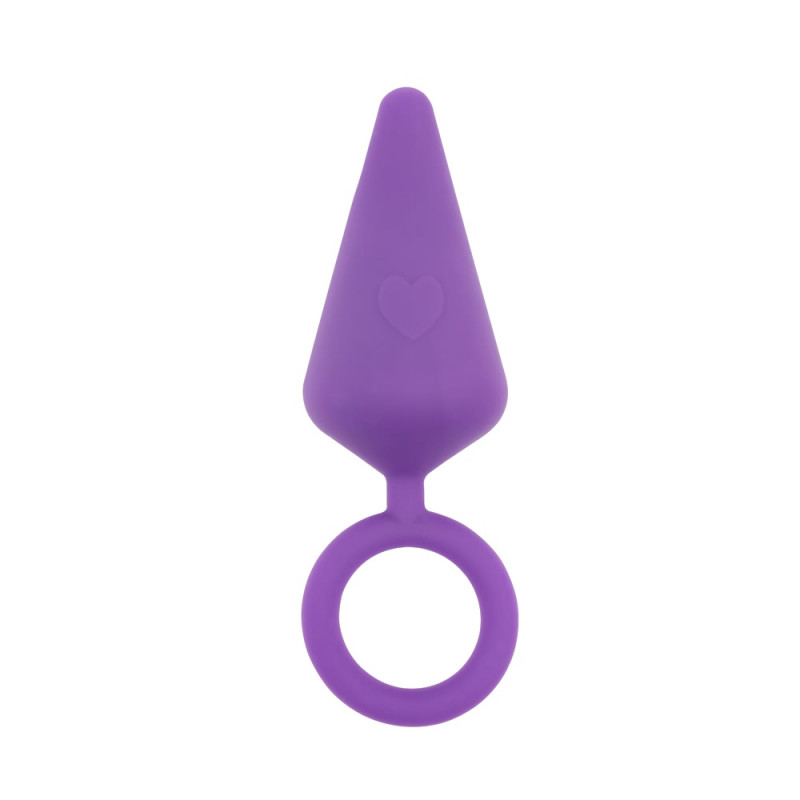 Анальная пробка силиконовая Candy Plug M-Purple