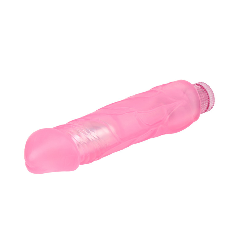 Реалистичный вибратор Hi-Rubber 9 Inch Dildo - Pink, 23,5 см