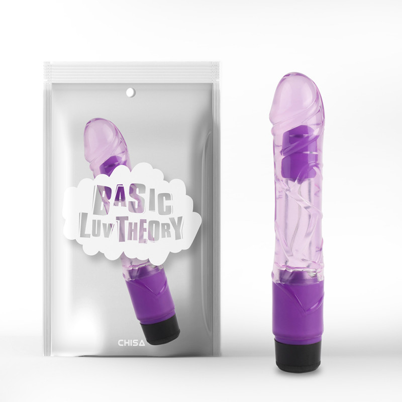 Реалистичный вибратор Basic Luv Theory 9 Realistic Vibe-Purple
