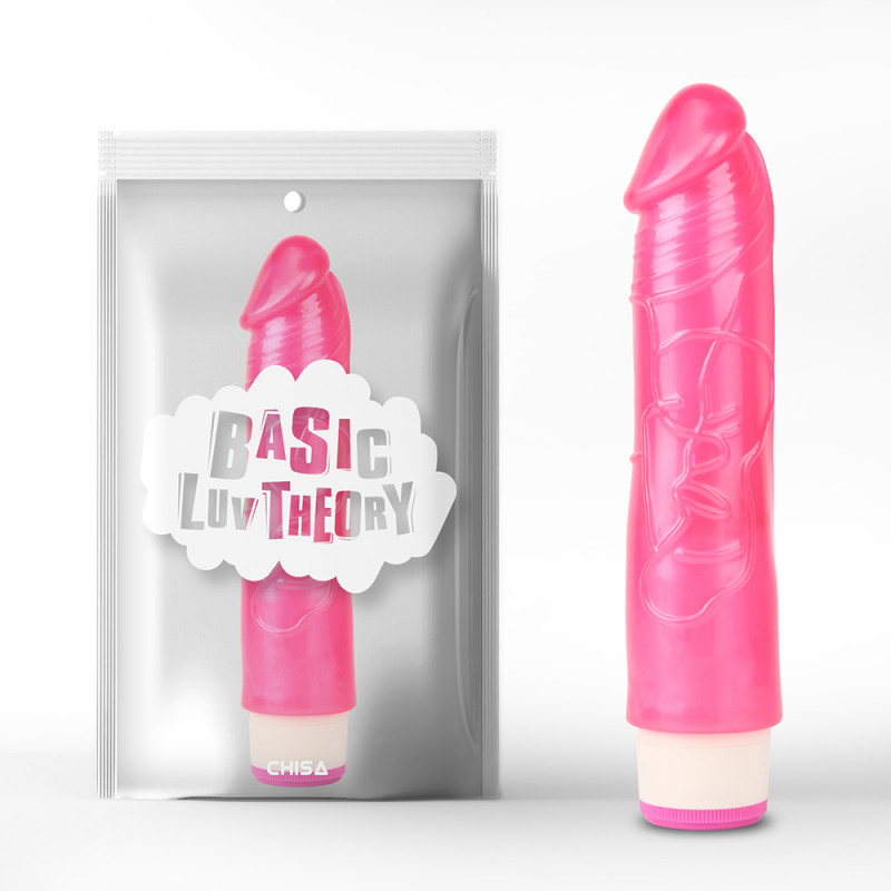 Реалистичный вибратор Basic Luv Theory Sexy Whopper-Pink