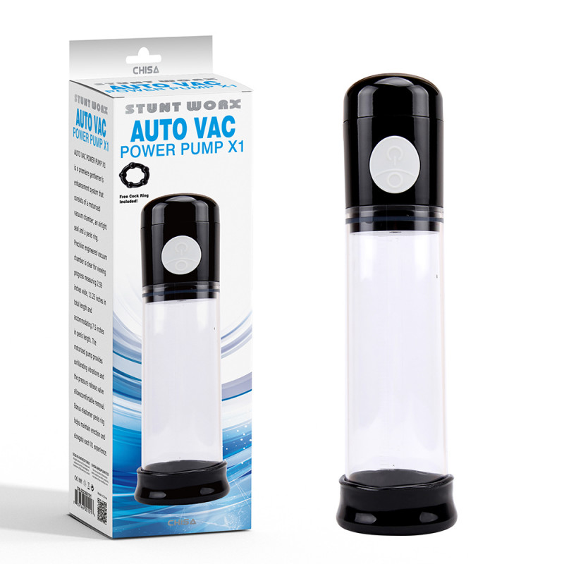 Автоматическая вакуумная помпа для мужчин Stunt Worx AUTO VAC Power Pump X1