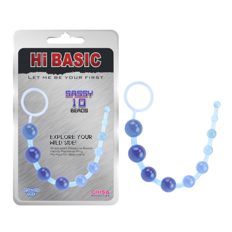 Анальные шарики Hi-Basic SASSY Anal Beads-Blue