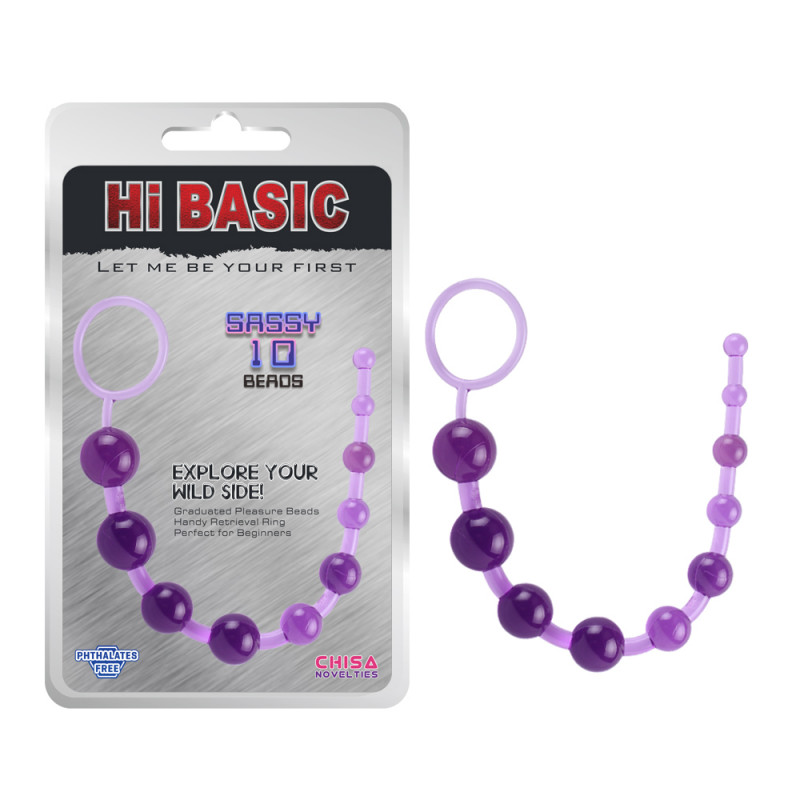 Анальные шарики Hi-Basic SASSY Anal Beads-Purple