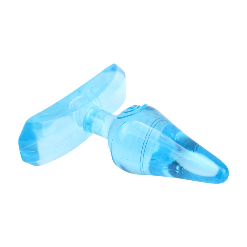 Анальная пробка силиконовая Gun Drops Plug-Blue