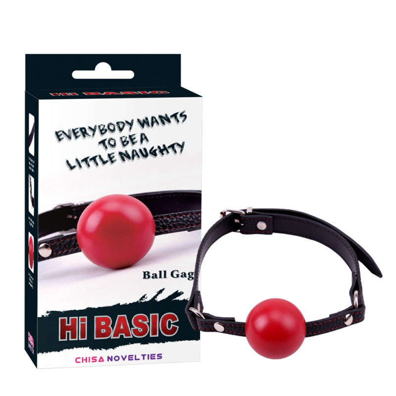 Кляп с красным шариком Hi-Basic Red Ball Gag