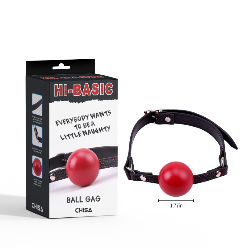 Кляп с красным шариком Hi-Basic Red Ball Gag