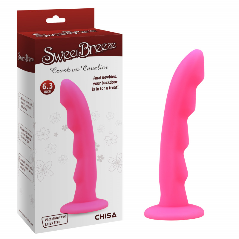 Анальная пробка силиконовая Sweet Breeze Crush On Cavelier-Pink