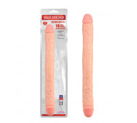 Реалистичный двухсторонний фаллоимитатор Hi-Rubber 8.0 Inch Dildo - Pink
