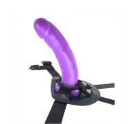 Страпон фиолетовый RGB Sex Harness, 15,5 см