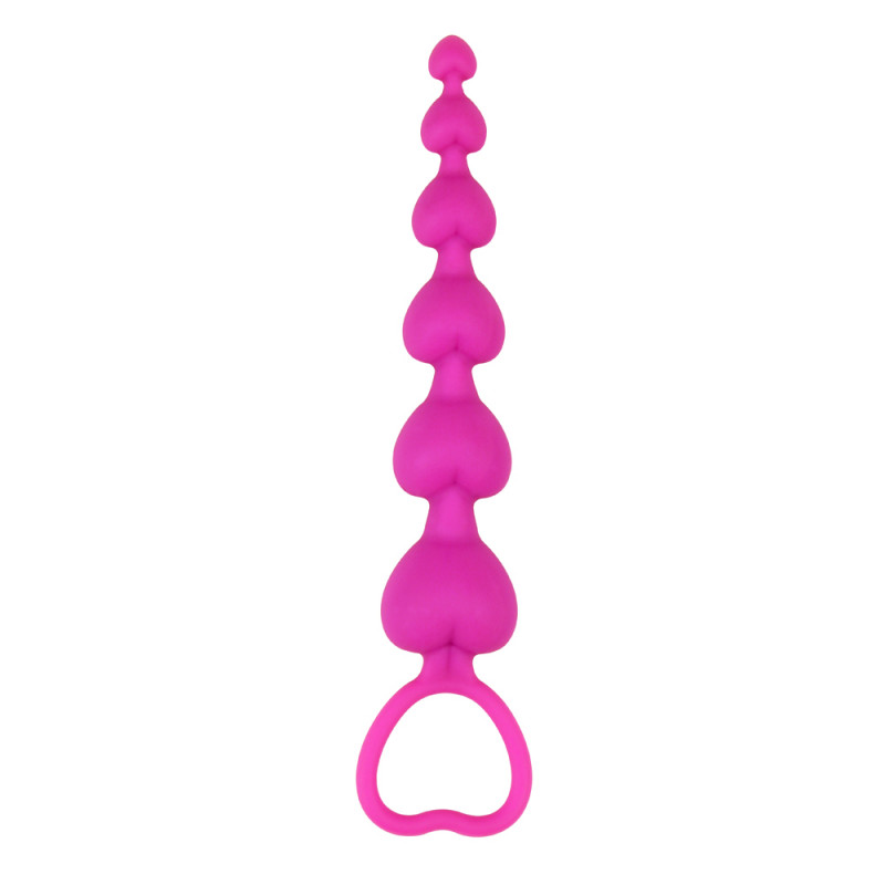 Анальные бусы Heart Booty Beads-Pink