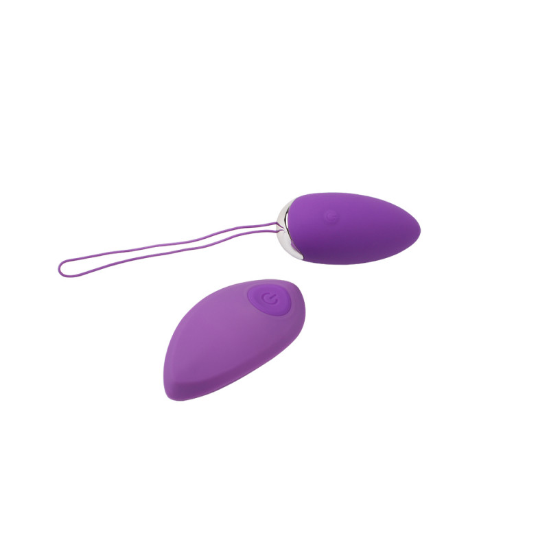 Вибро-яйцо с пультом ДУ M-Mello Pleasure Kiss Vibrating Bullet-Purple