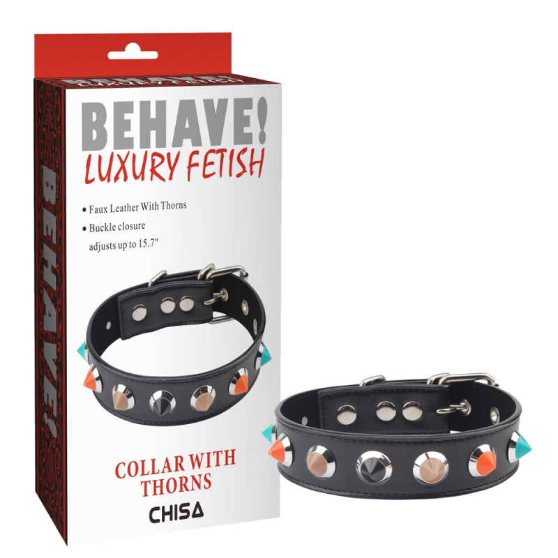 Ошейник Behave! Collar with Thorns