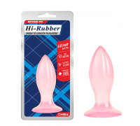 Анальная пробка Hi-Rubber Butt Plug-Pink Small