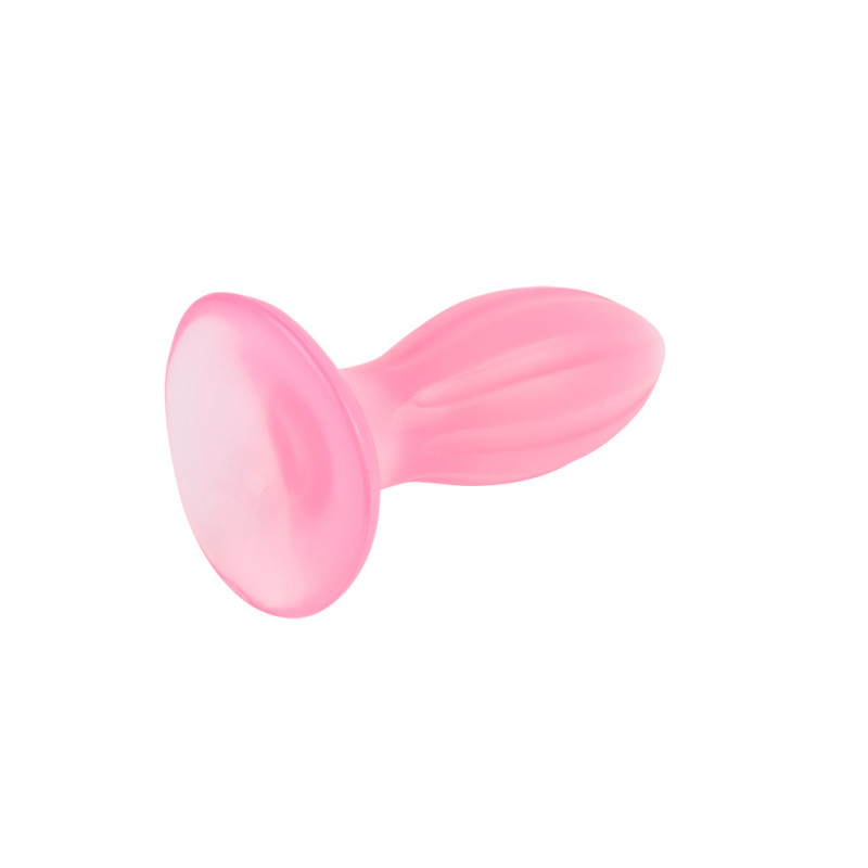 Анальная пробка Hi-Rubber Butt Plug-Pink Small