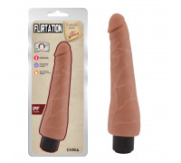 Реалистичный вибратор T-SKIN Flirtation-Latin, 24 см