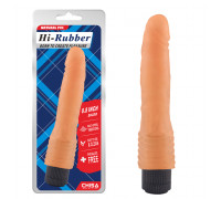 Реалистичный вибратор Hi-Rubber Dildo - Flesh, 21,7 см