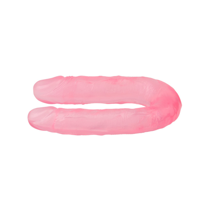 Двухсторонний фаллоимитатор Hi-Rubber 13 Inch Dildo - Pink