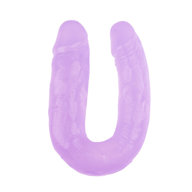Двухсторонний фаллоимитатор Hi-Rubber 14 Inch Dildo-Purple