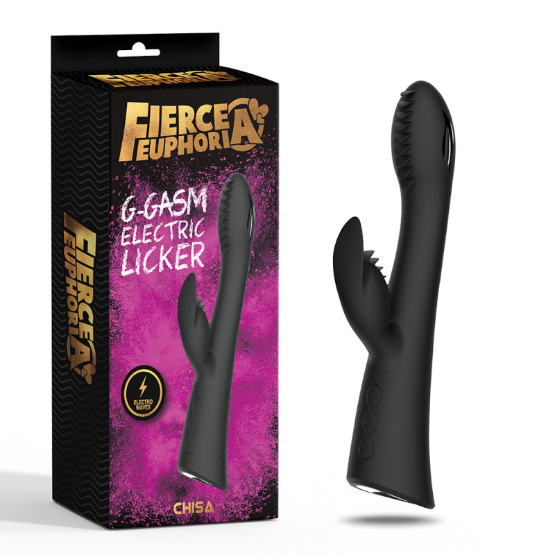Вибратор с электро-стимуляцией Fierce Euphoria G-gasm Electric Licker