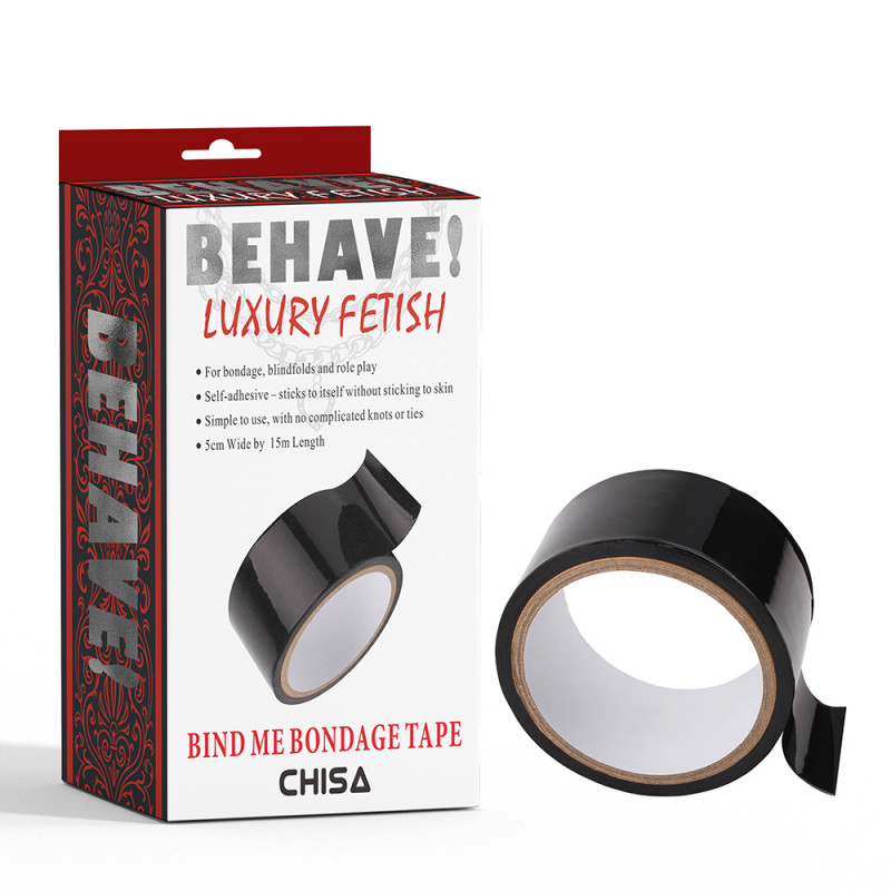 Скотч Behave! Bind Me Bondage Tape-Black
