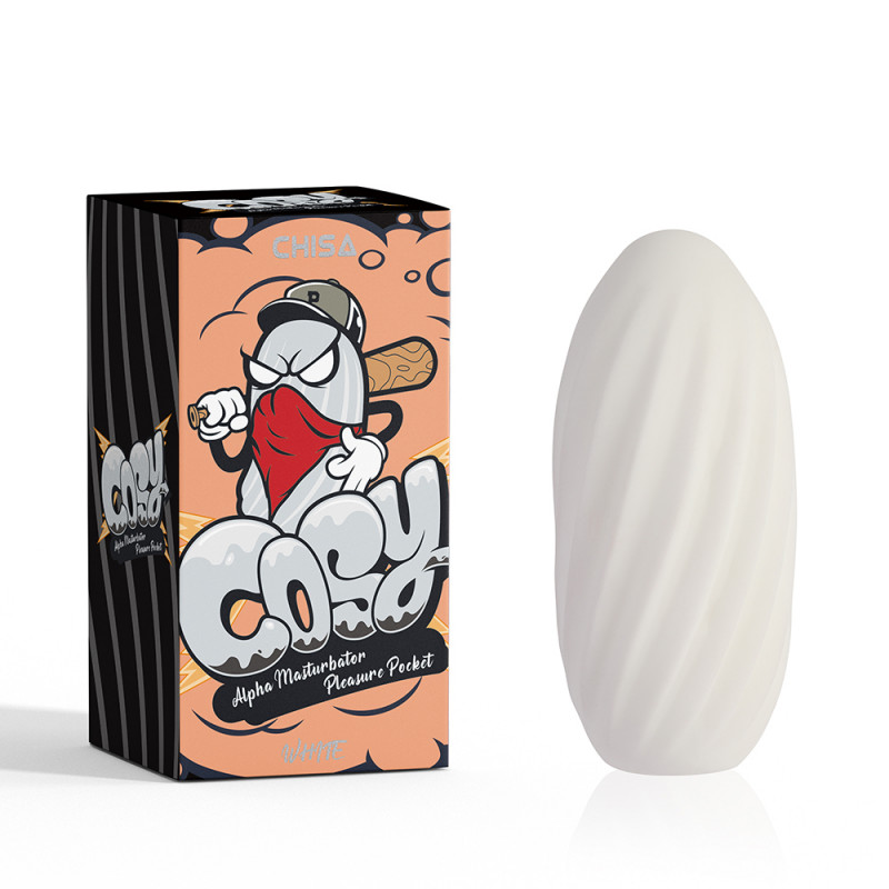 Мастурбатор яйцо Alpha Masturbator Pleasure Pocket-White