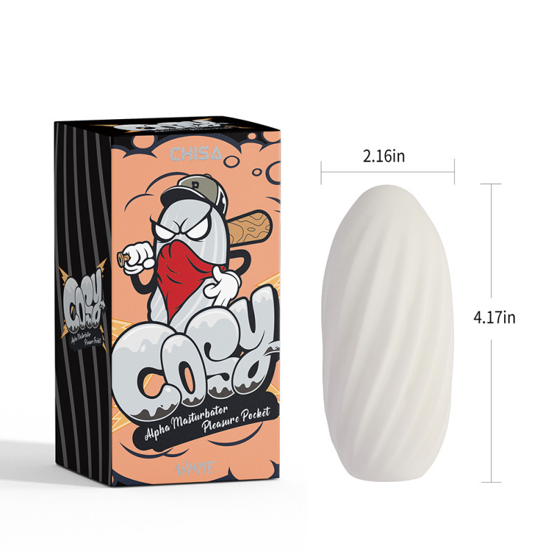 Мастурбатор яйцо Alpha Masturbator Pleasure Pocket-White