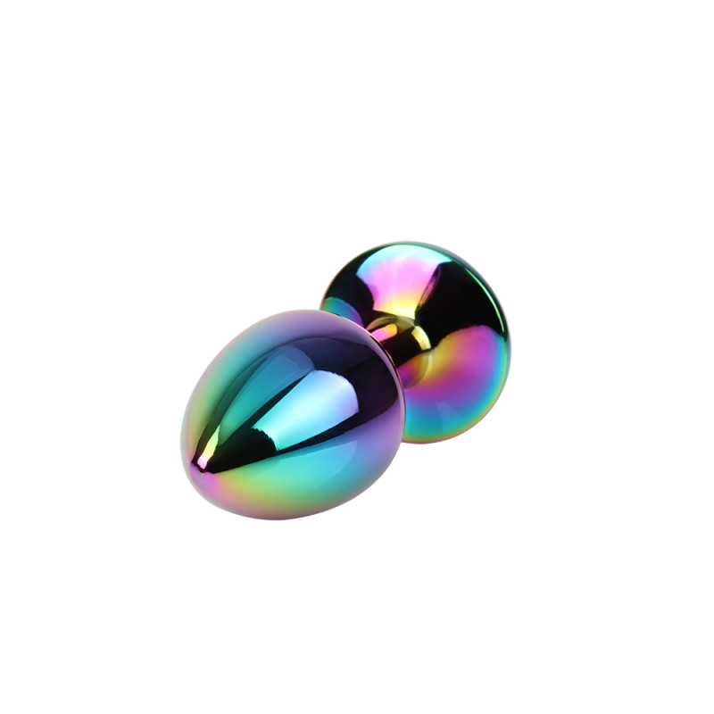Анальная пробка металлическая размер S MATRIX MONT Rainbow Gem Meatl Plug S